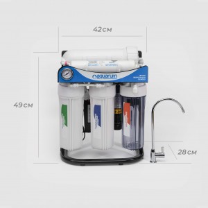  Фільтр зворотного осмосу Aquarum HF ( High Flow ) 10" METAL SERIES 300 GPD